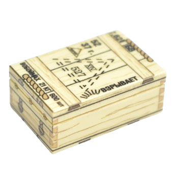 Sowjetische Munitionskiste 7,62 × 54 mm leichtes Geschoss "L"