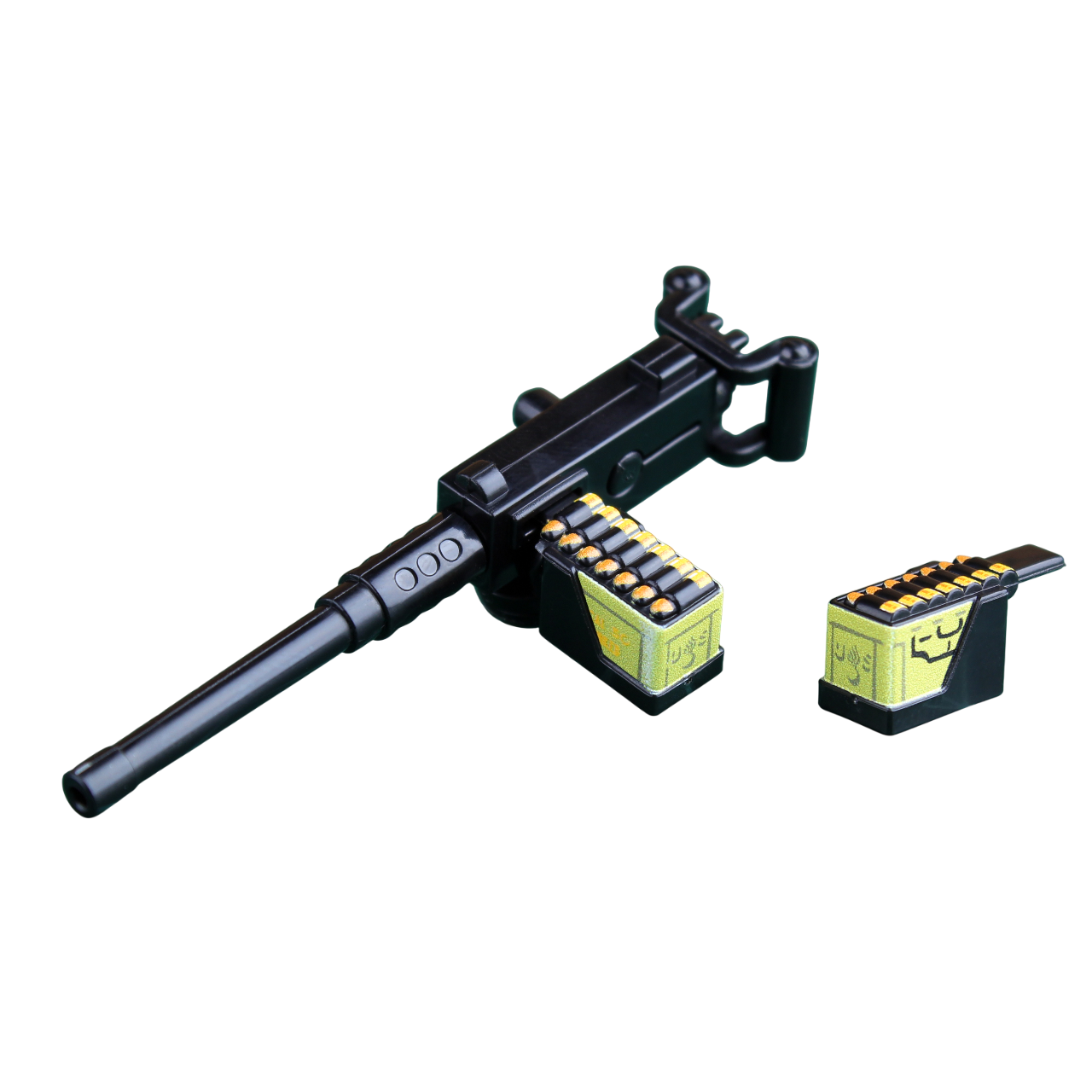 Brick Warp BrickArms® M2HB mit bedruckten Munitionskisten