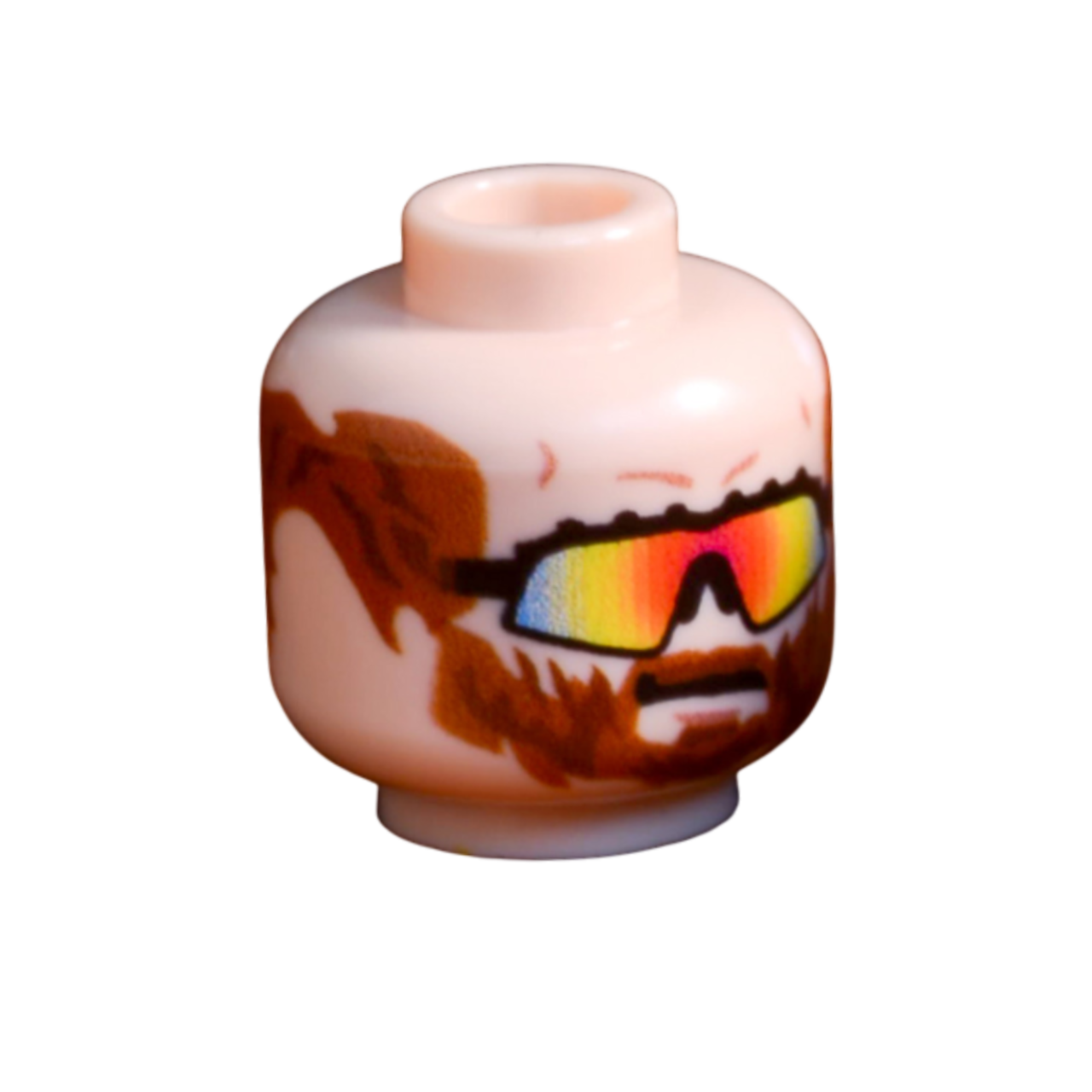 Brick Warp PMC 360 Head - Beard and Sunglasses Light Nougat