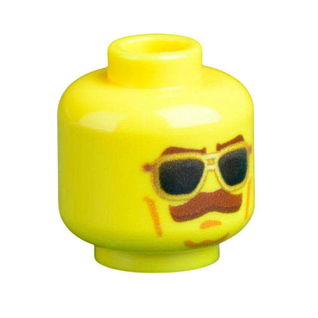 Brick Warp PMC Grenadier Head Gelb