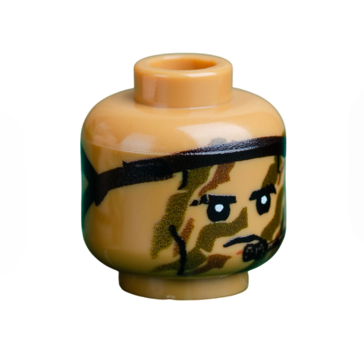 Brick Warp PMC Söldnerjäger Kopf Medium Nougat
