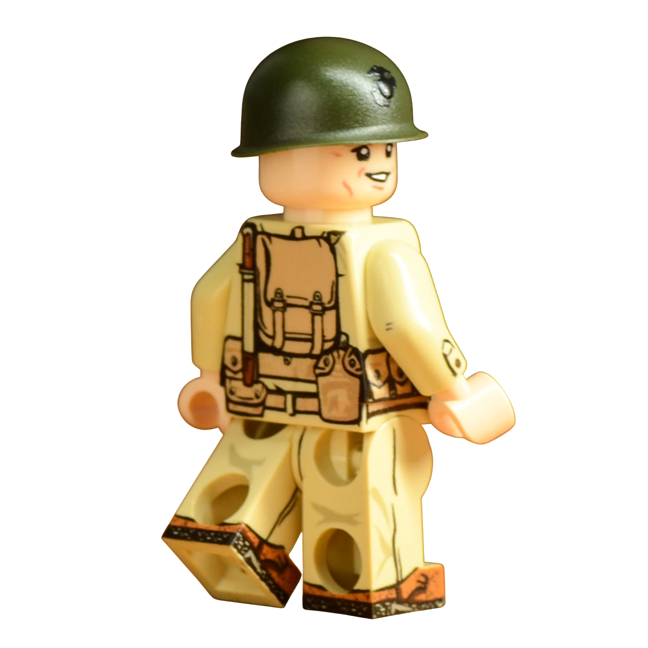 Brick Warp WWII US Marine Grenadier Guadalcanal 1942