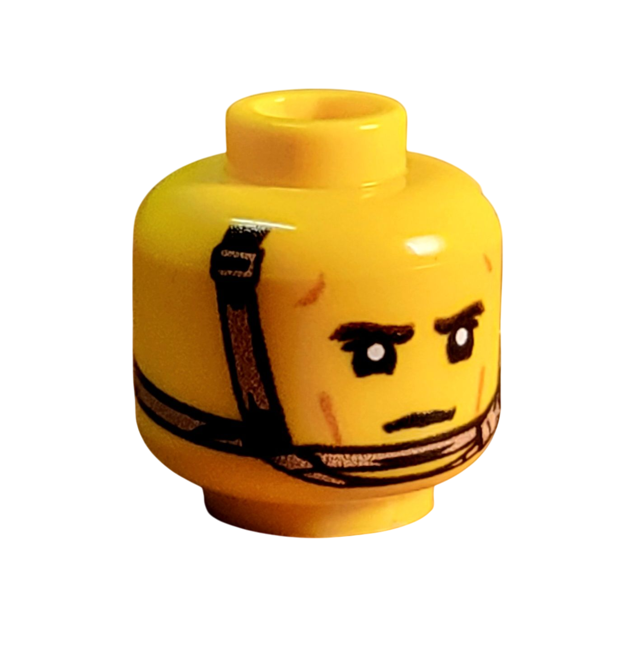 Brick Warp Bedruckter Kopf Modernes Helm-Rückhaltesystem Gelb