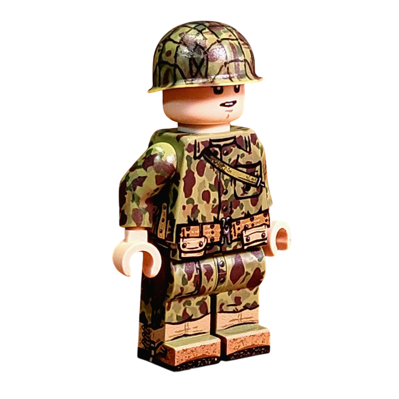 Brick Warp WWII US Marine Officer (Frogskin) - Bougainville 1943