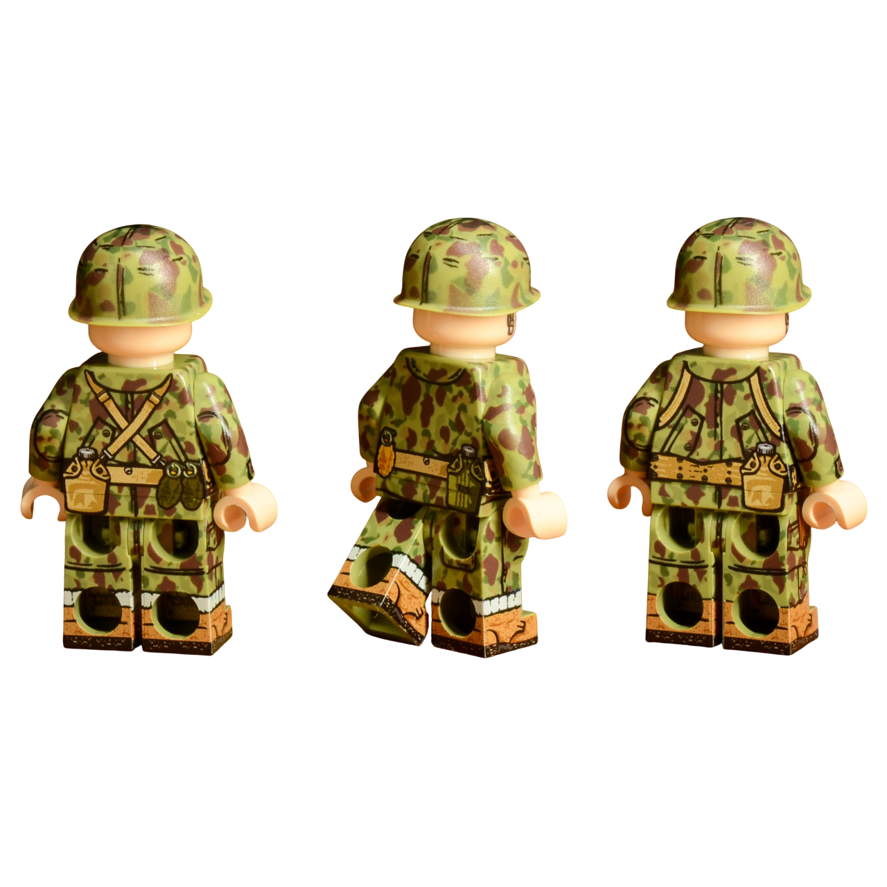 Brick Warp WWII US Paramarine Squad - Bougainville 1943