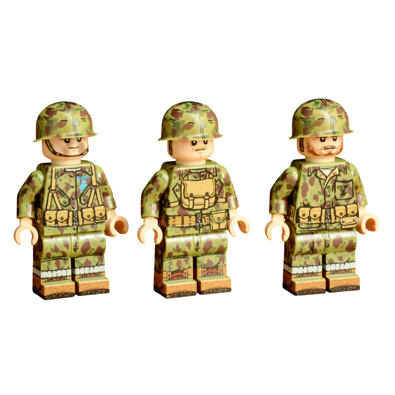 Brick Warp WWII US Paramarine Squad - Bougainville 1943