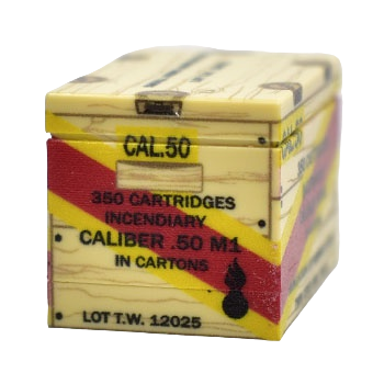 US-Munitionskiste cal.50 M1 Brandmunition