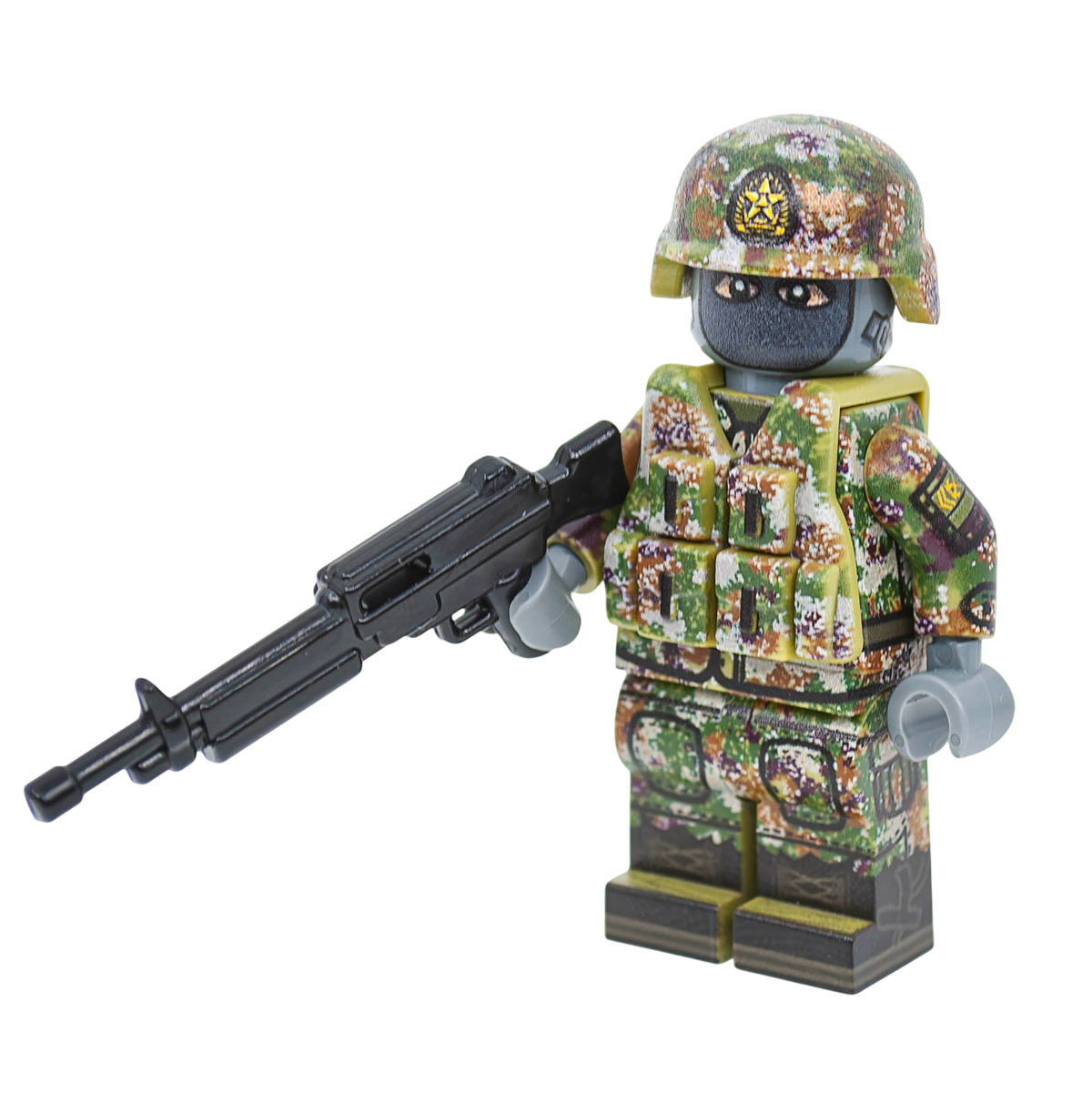 Brick Battlefield PLA Maschinengewehrschütze