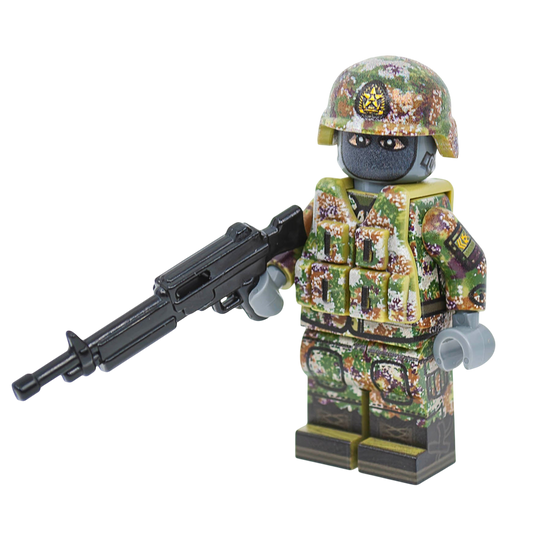 Brick Battlefield PLA Maschinengewehrschütze