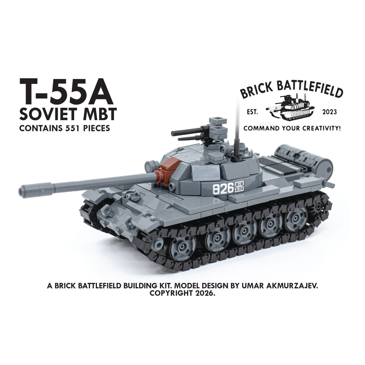 Brick Battlefield T-55A
