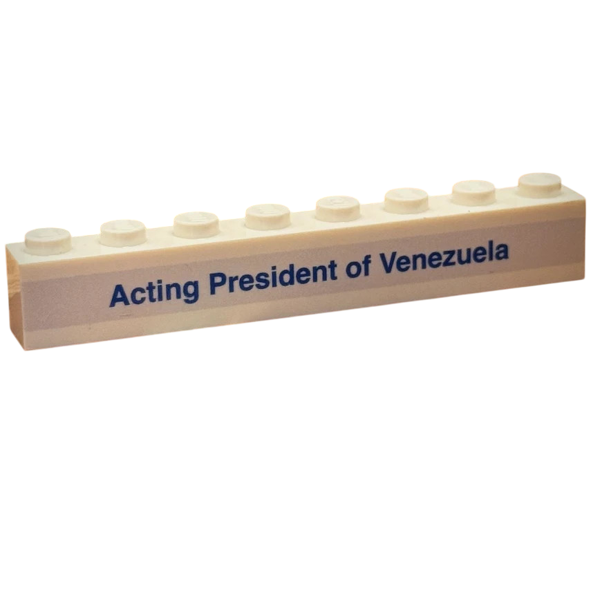 Brick Warp Acting President Badge Brick