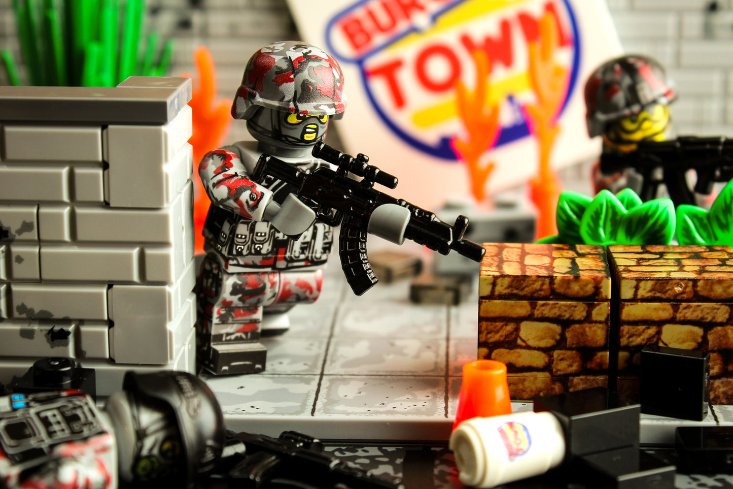 Brick Warp Burger Town Assault Pack