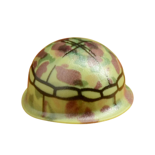 Brick Warp P1942 Frogskin bedruckter BrickArms® M1 Steel Pot Helm Jungelgrün Moskitonetz