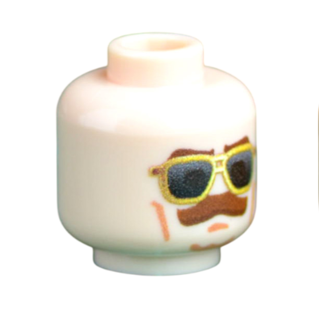 Brick Warp PMC Grenadier Head Light Nougat