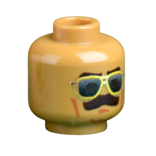 Brick Warp PMC Grenadier Head Medium Nougat – Camo Bricks
