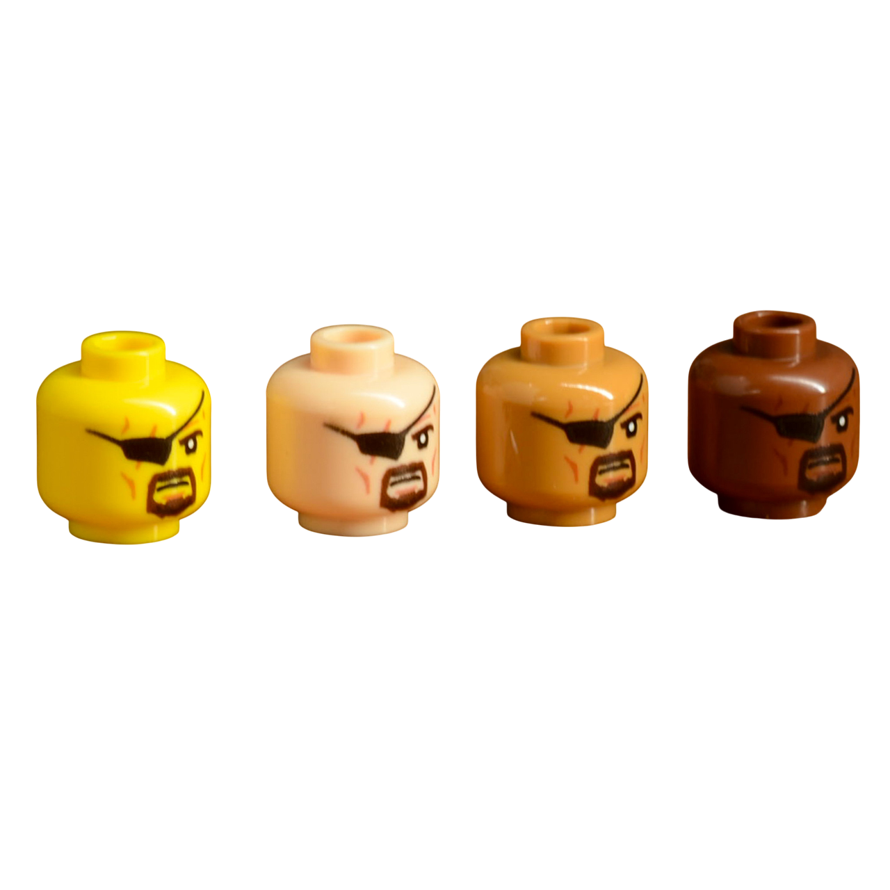 Brick Warp Bedruckter Kopf PMC Söldnerkommandant Medium Nougat