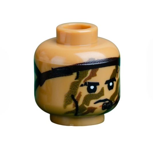 Brick Warp PMC Söldnerjäger Kopf Medium Nougat