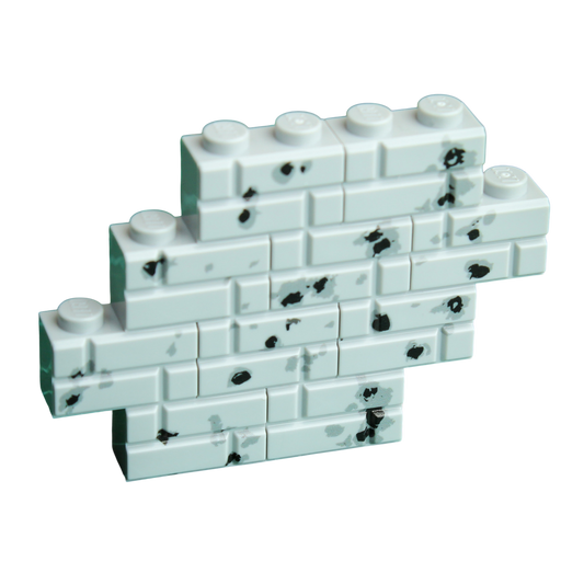 Brick Warp Realistische Einschusslöcher in Ziegelsteinen – 10er-Pack