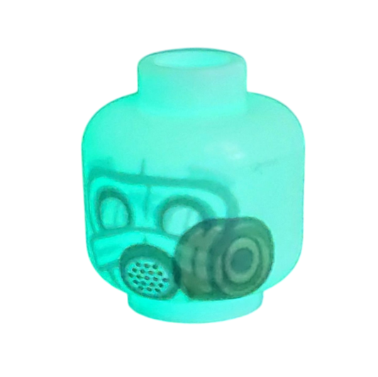 Brick Warp Sowjetische PMG „Affe“ Gasmasken Kopf im Dunkeln leuchtend