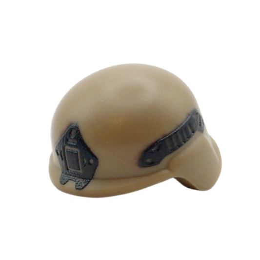 Brick Warp Texture Printed NVG Mount BrickArms® MCH Helmet Dark Tan