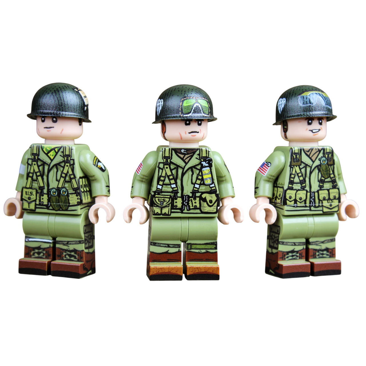 Brick Warp WWII 101st Airborne Paratroopers Pack - Holland 1944