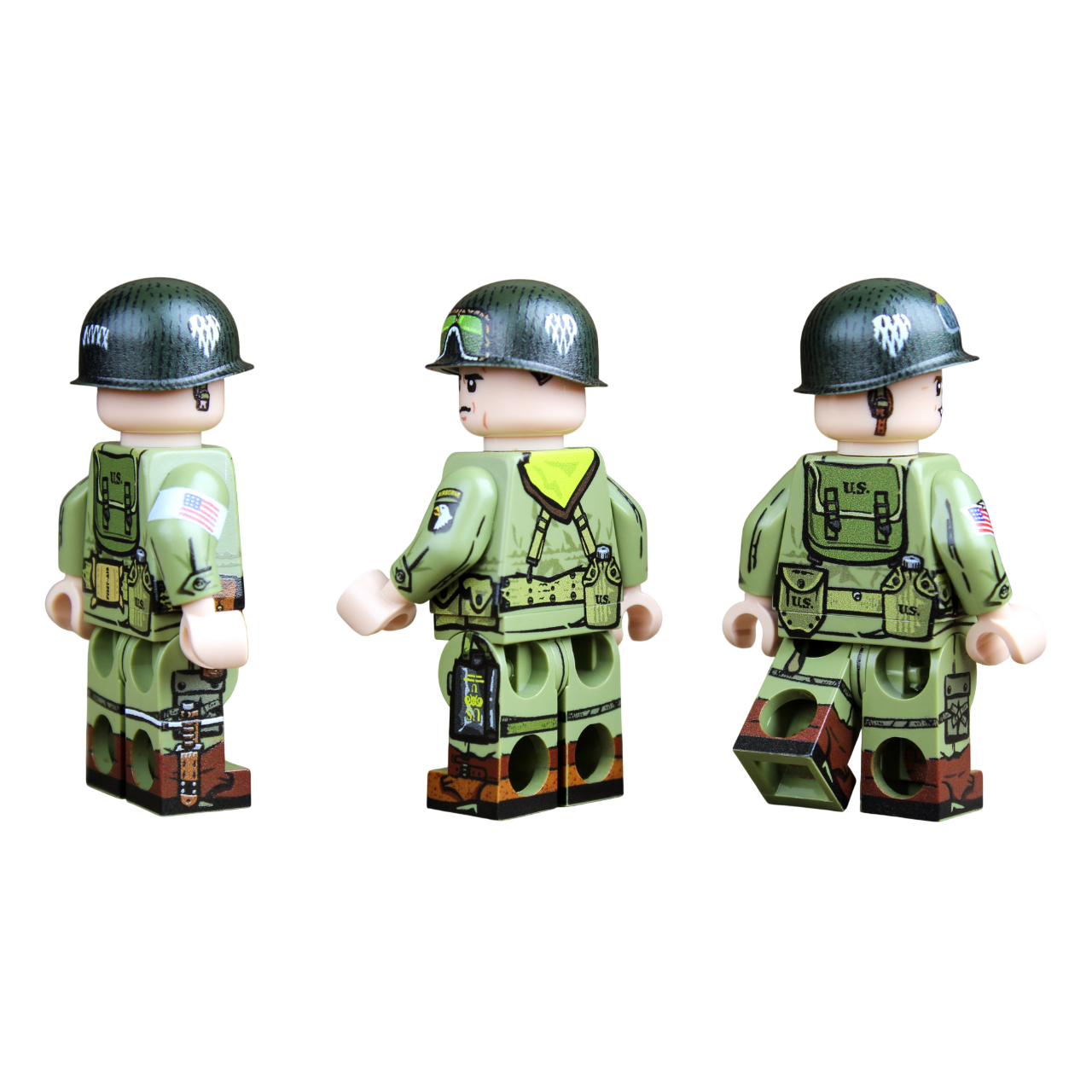 Brick Warp WWII 101st Airborne Paratroopers Pack - Holland 1944