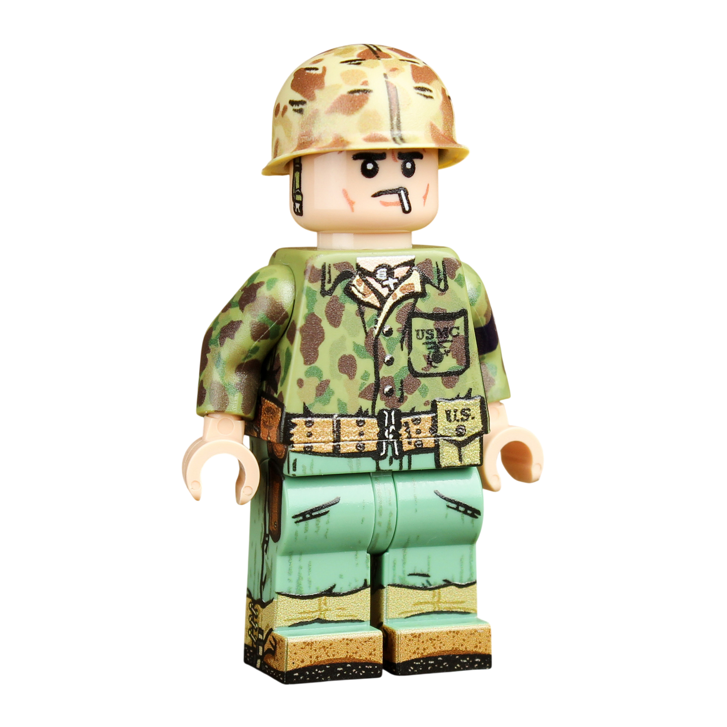 Brick Warp WWII US Marine MP - Okinawa 1945