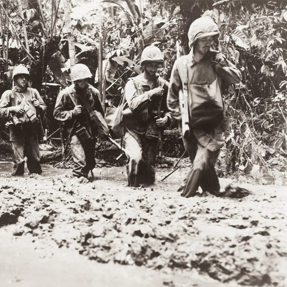 Brick Warp WWII US Marine Mörser Munitionsträger Okinawa 1945