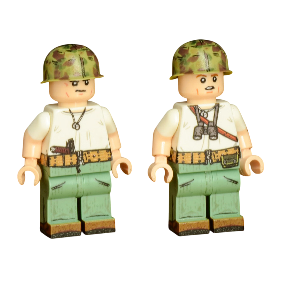 Brick Warp WWII US Marine Scout Team - Saipan 1944