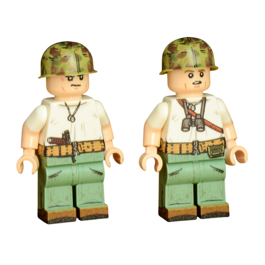 Brick Warp WWII US Marine Scout Team - Saipan 1944