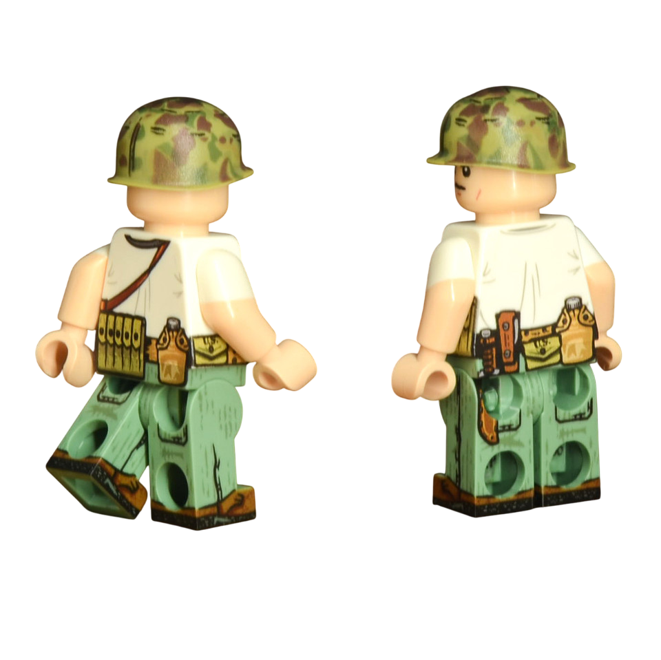 Brick Warp WWII US Marine Scout Team - Saipan 1944