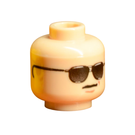 Brick Warp WWII US Sunglasses Head Light Nougat
