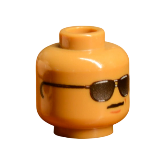 Brick Warp WWII US Sunglasses Head Medium Nougat
