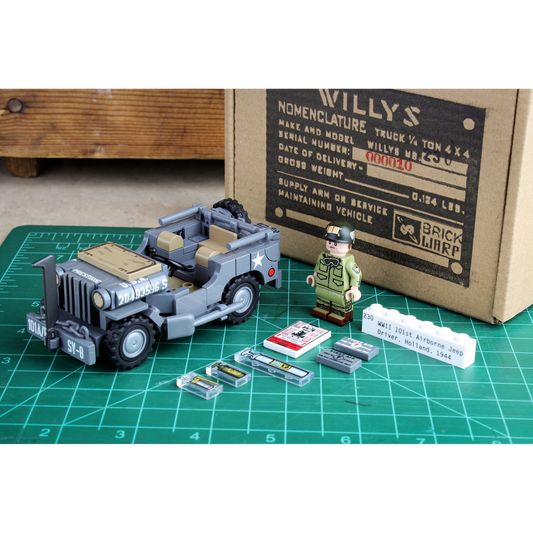 Brick Warp WWII Willys MB Collectors Building Kit