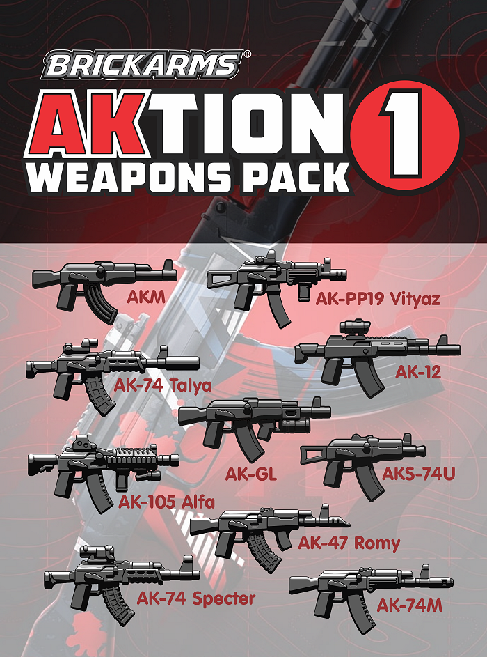 BrickArms Modern Combat AKtion Waffenset