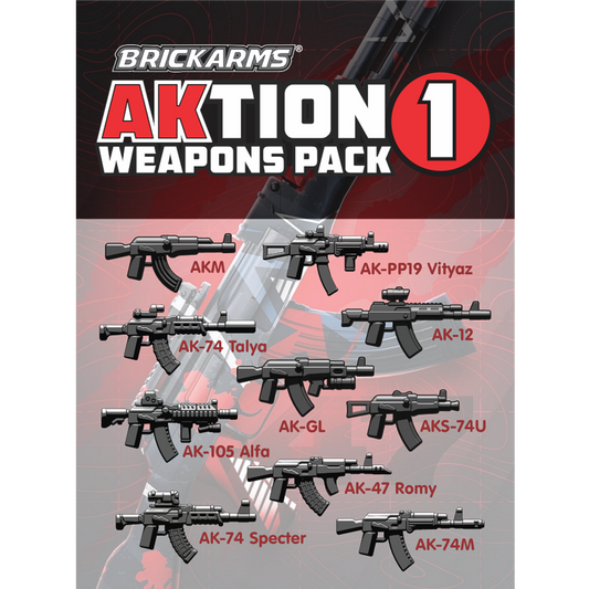 BrickArms Modern Combat AKtion Weapon Pack