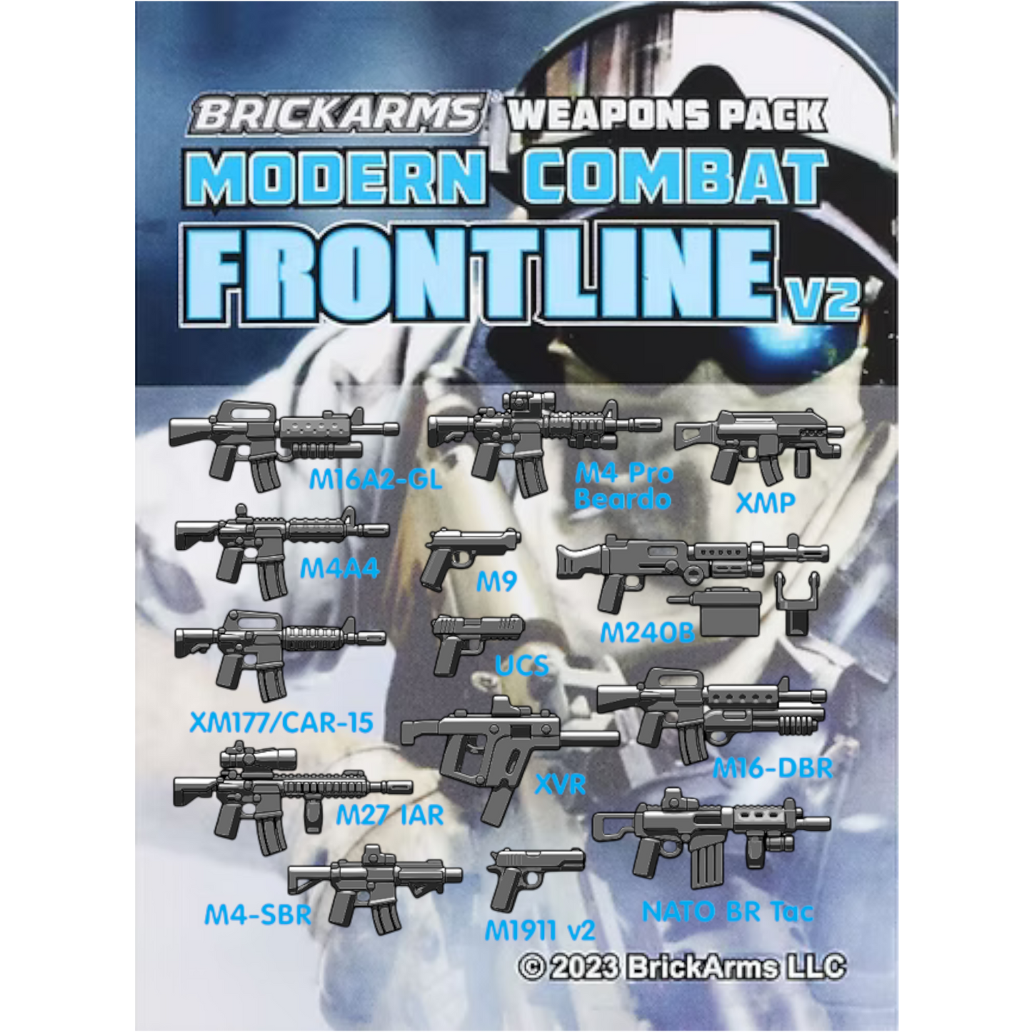 BrickArms Modern Combat Frontline V2 Waffenset