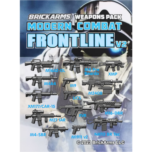 BrickArms Modern Combat Frontline V2 Weapon Pack