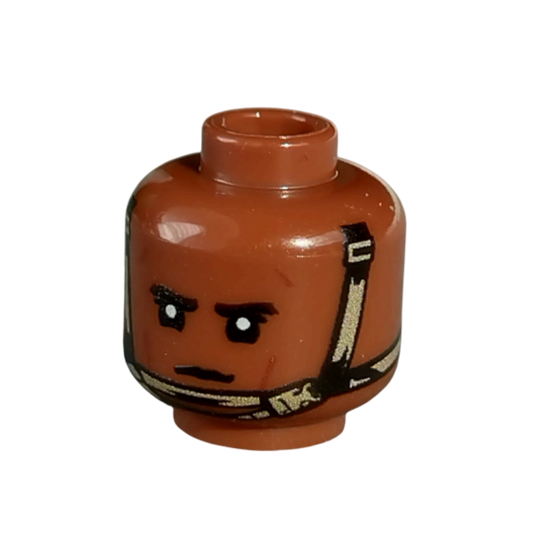 Brick Warp Bedruckter Kopf Modernes Helm-Rückhaltesystem Reddish Brown