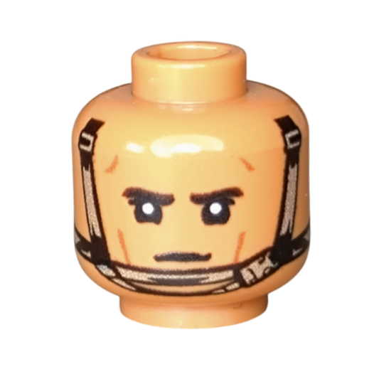 Brick Warp Bedruckter Kopf Modernes Helm-Rückhaltesystem Medium Nougat