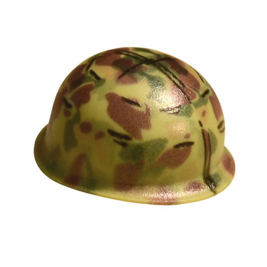 Brick Warp P1942 Frogskin bedruckter BrickArms® M1 Steel Pot Helm Jungelgrün