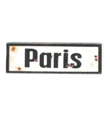 Paris Straßenschild