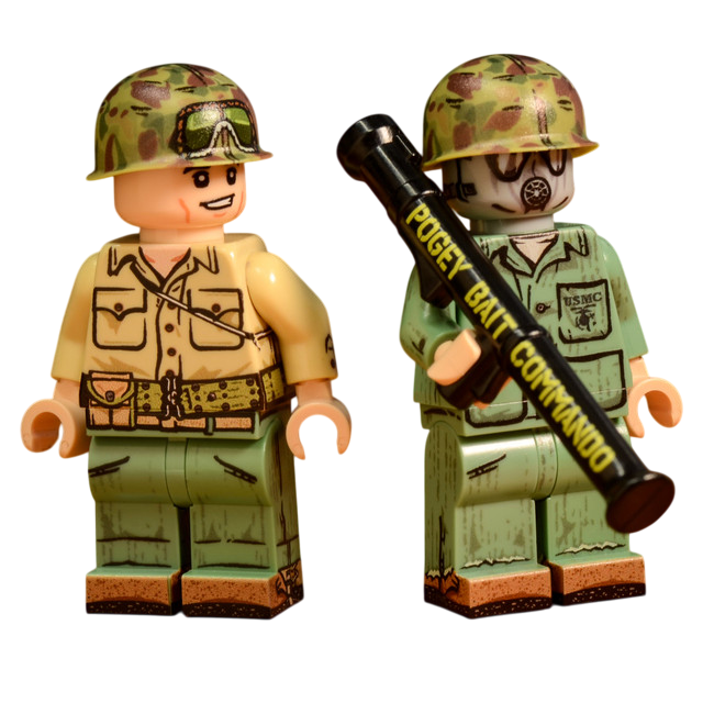 WWII US Marine Bazooka Team