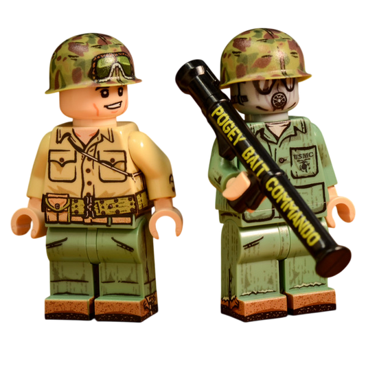 WWII US Marine Bazooka Team
