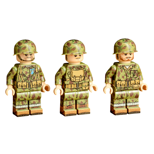 Brick Warp WWII US Paramarine Squad - Bougainville 1943