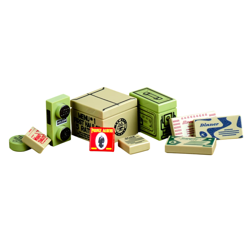 Brick Warp WWII US Foxhole Printed Parts Pack