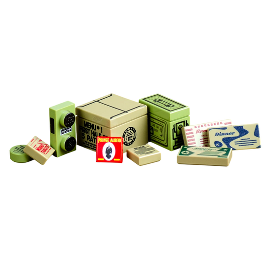 Brick Warp WWII US Schützengraben Bedruckte Teile Pack