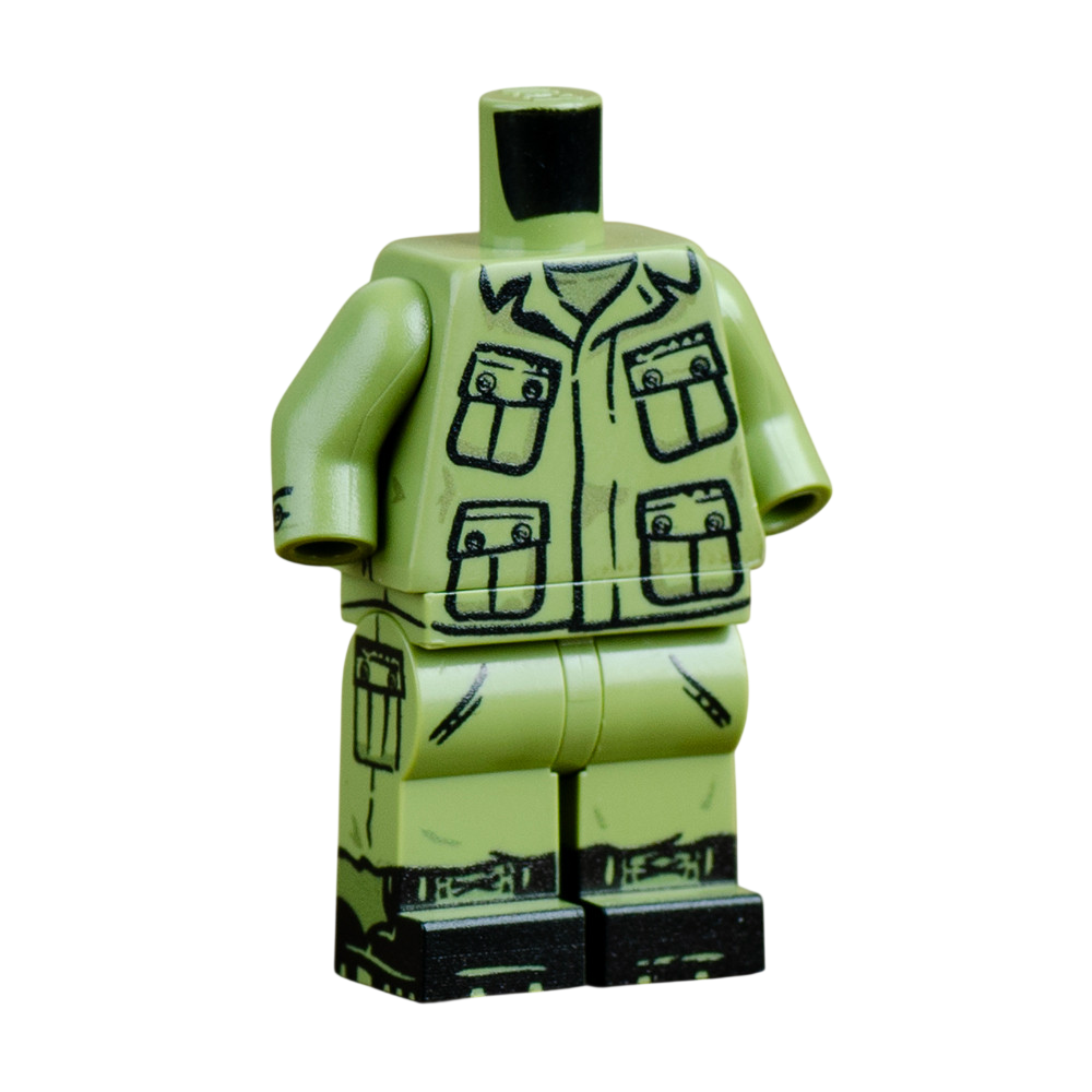 Brick Warp Vietnam Dschungel-Uniform (1. Modell) mit Stiefeln (2. Modell)