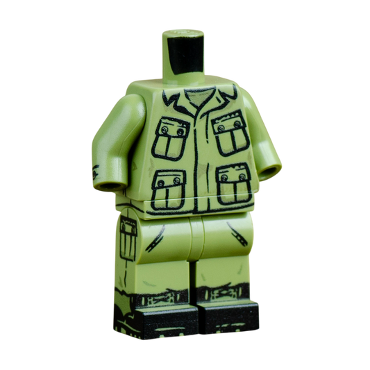 Brick Warp Vietnam Dschungel-Uniform (1. Modell) mit Stiefeln (2. Modell)